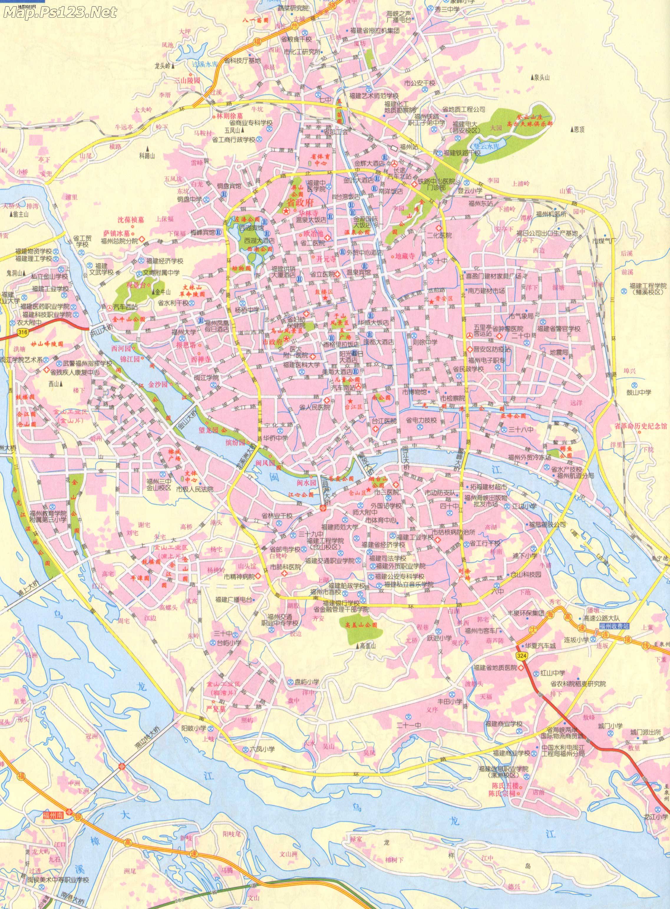 福州市区地图