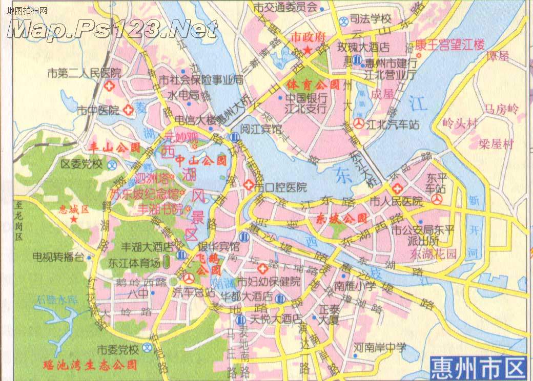 惠州市区地图