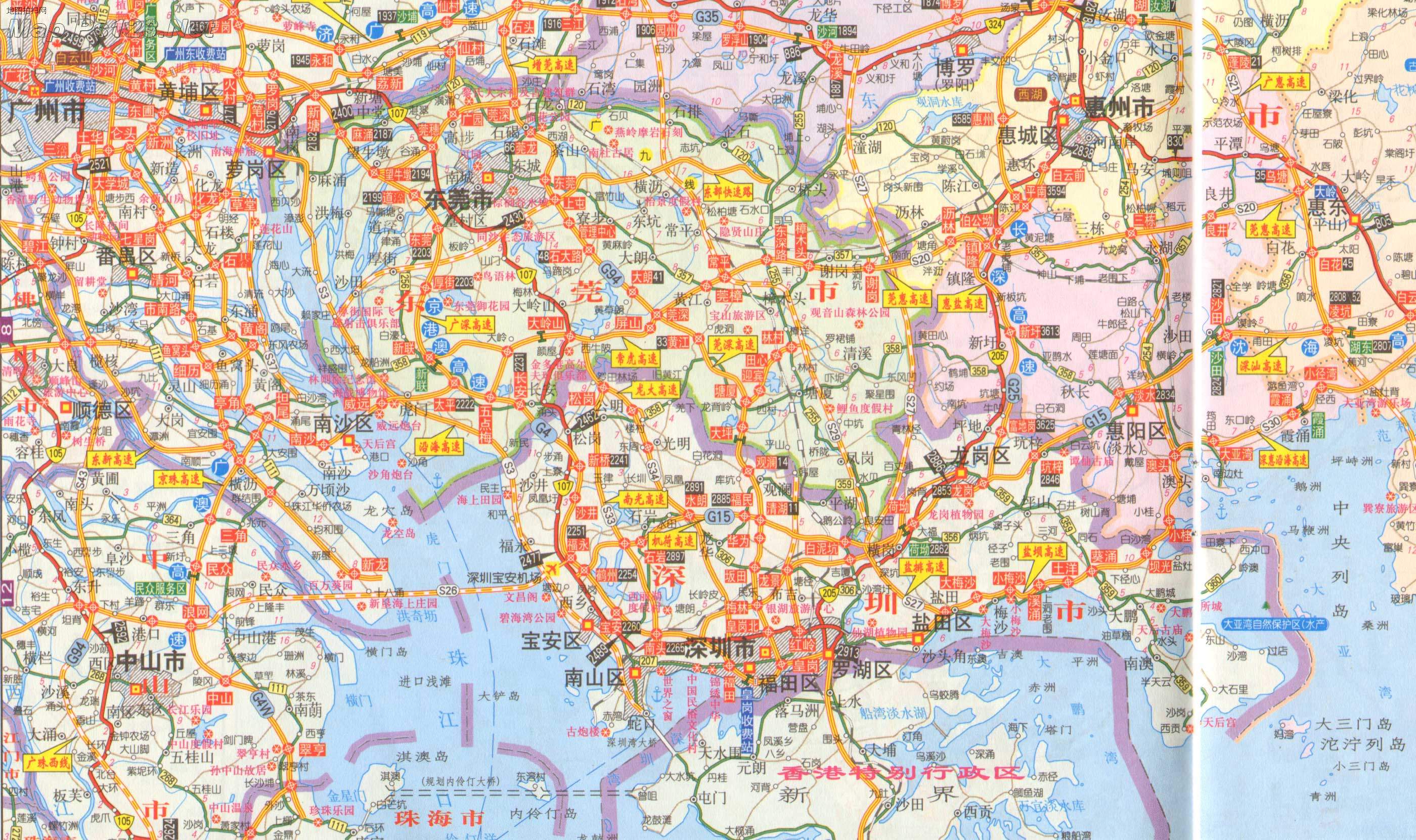 东莞市交通地图