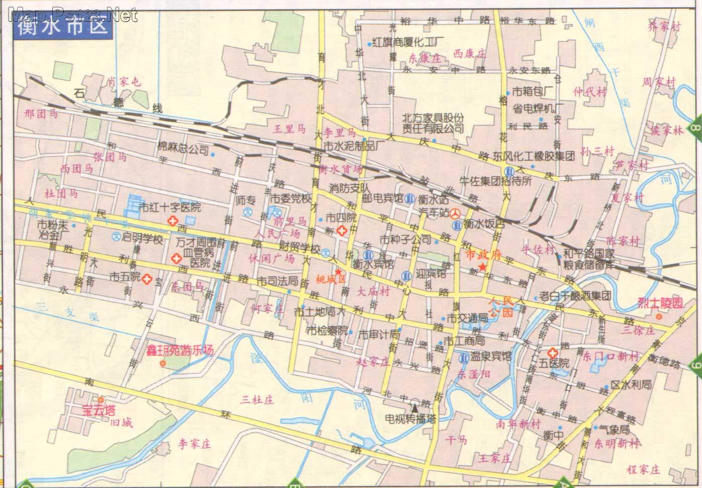 中国地图 河北 衡水市