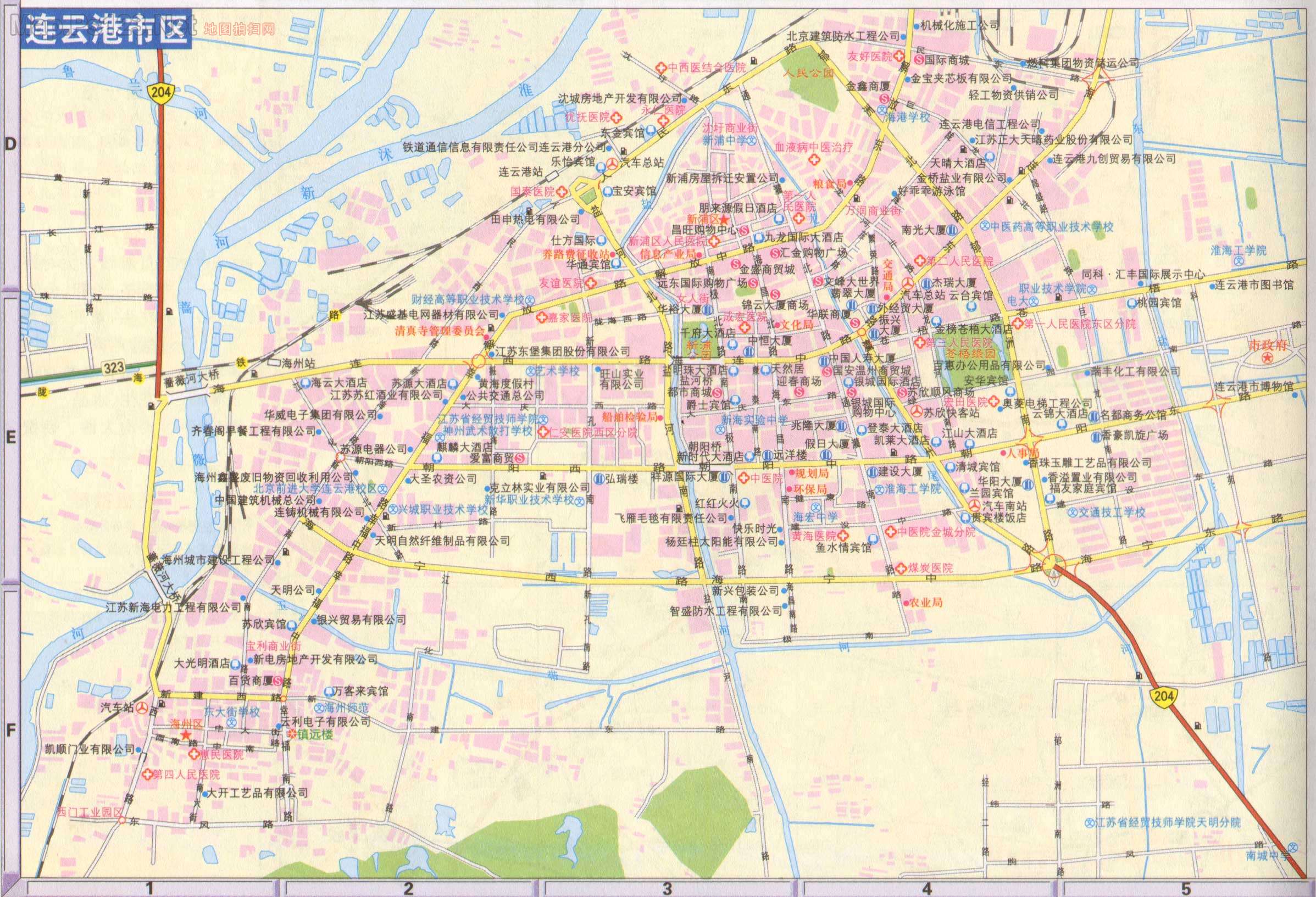 连云港市区地图