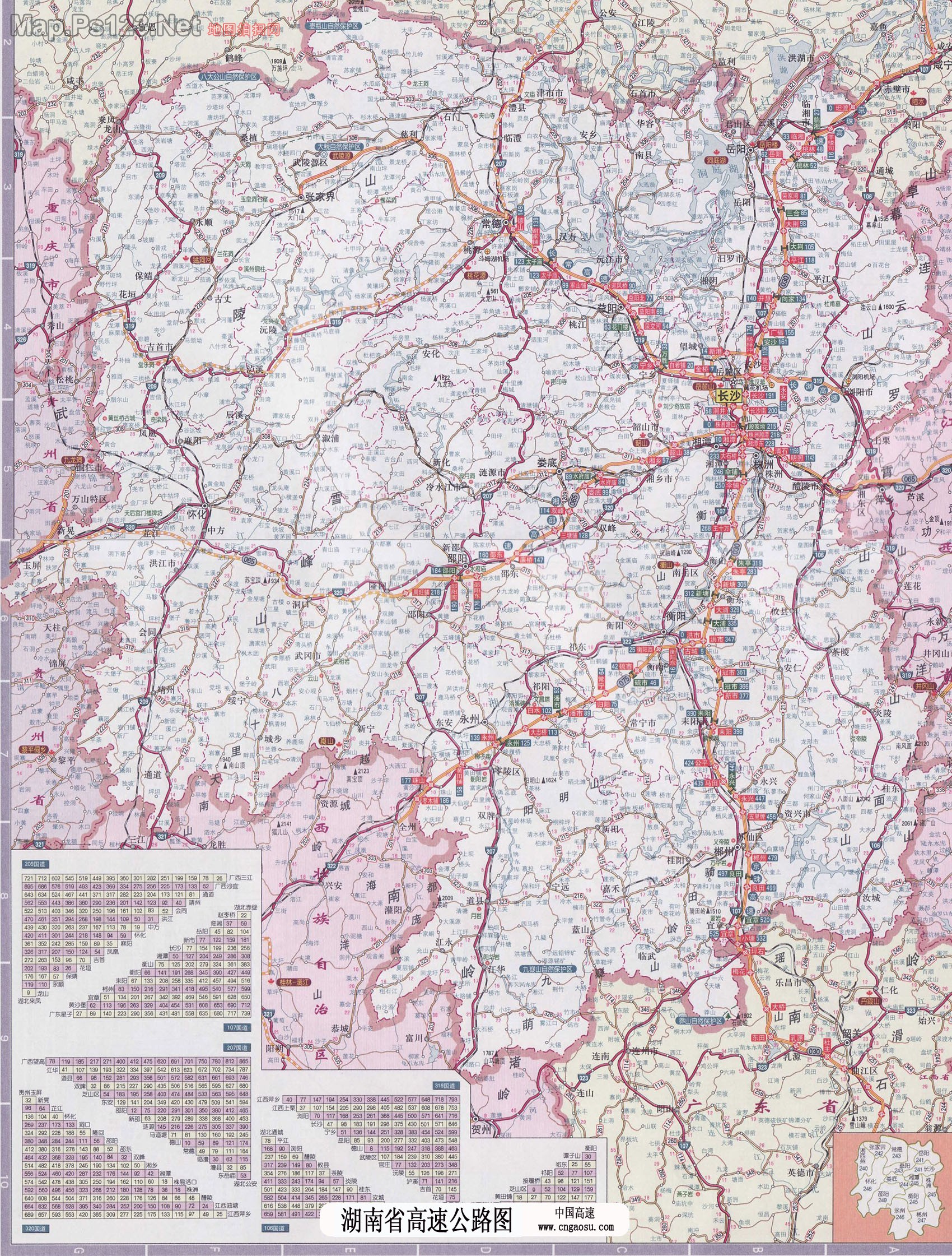 河南省高速公路地图全图_湖南地图查询图片