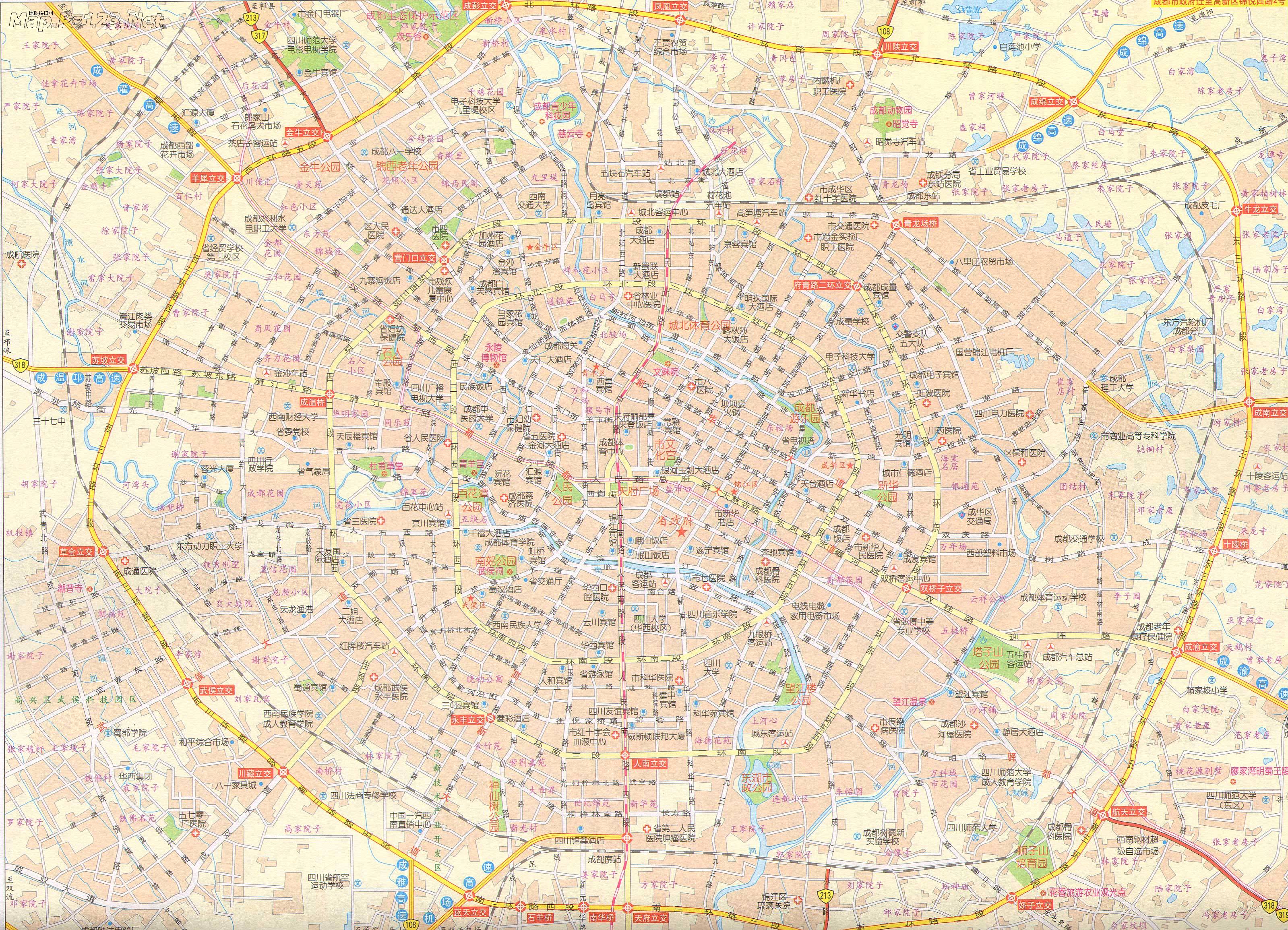 成都规划图(2011-2015)-中心城区用地布局规划图_word文档在线阅读与下载_免费文档