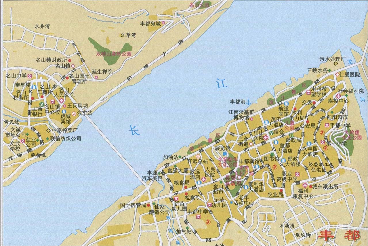 丰都地图_重庆地图查询图片