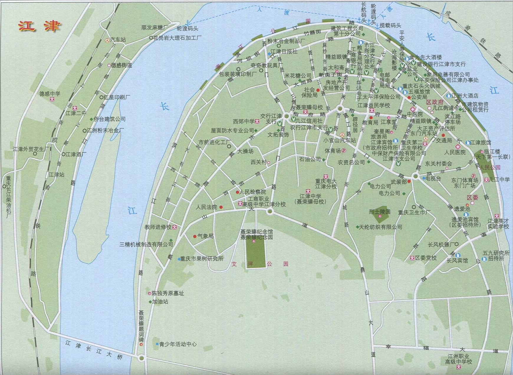 江津地图