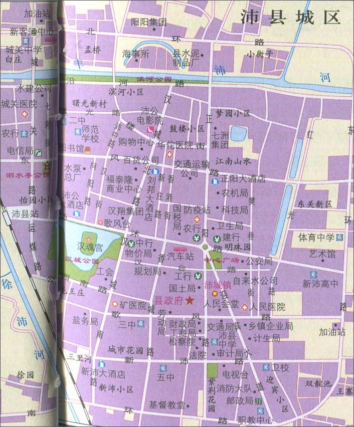 沛县城区地图