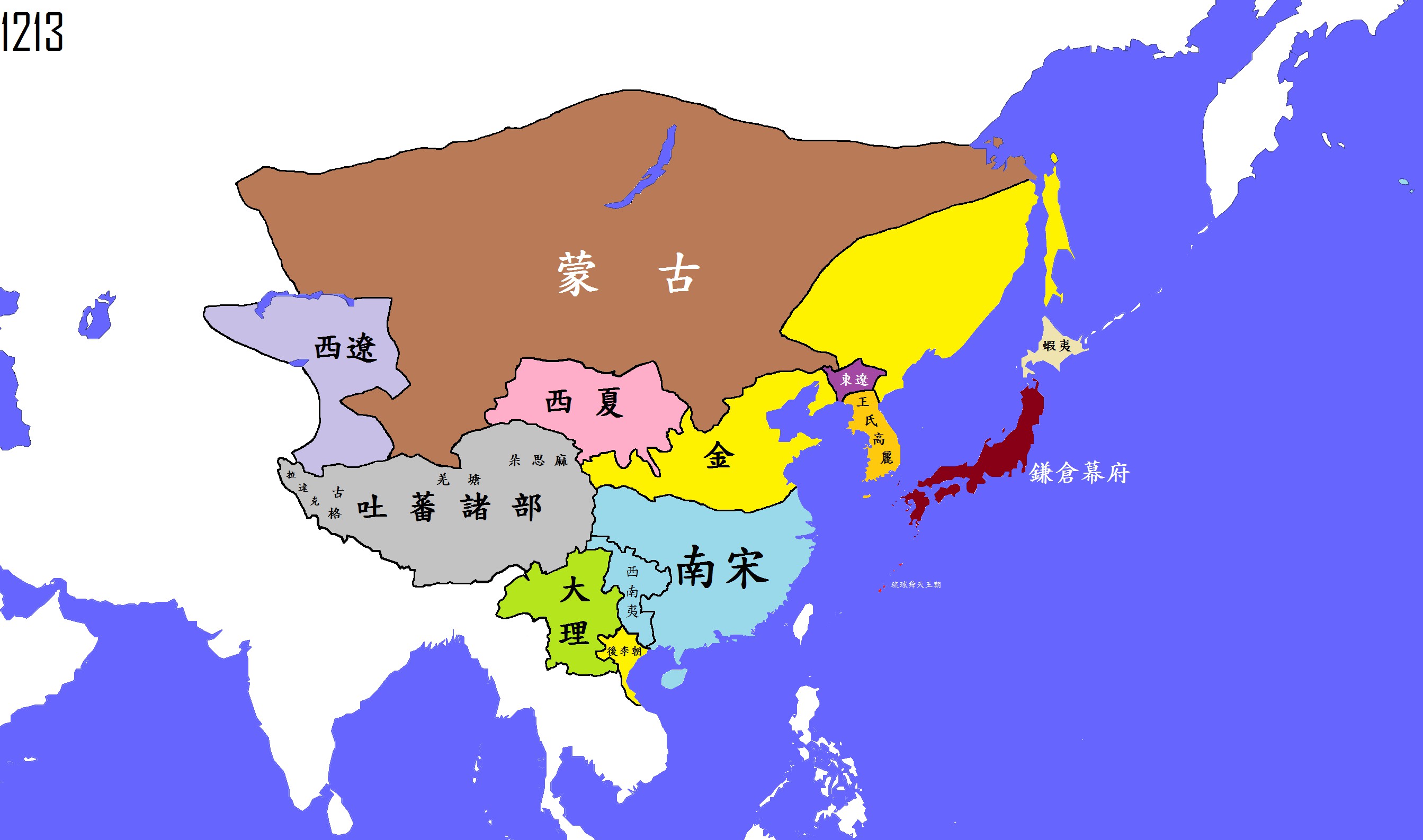 公元1213年(宋,西夏,金)_中国疆域地图查询