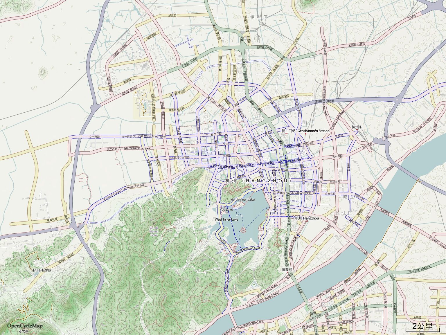 杭州市城市地形图集