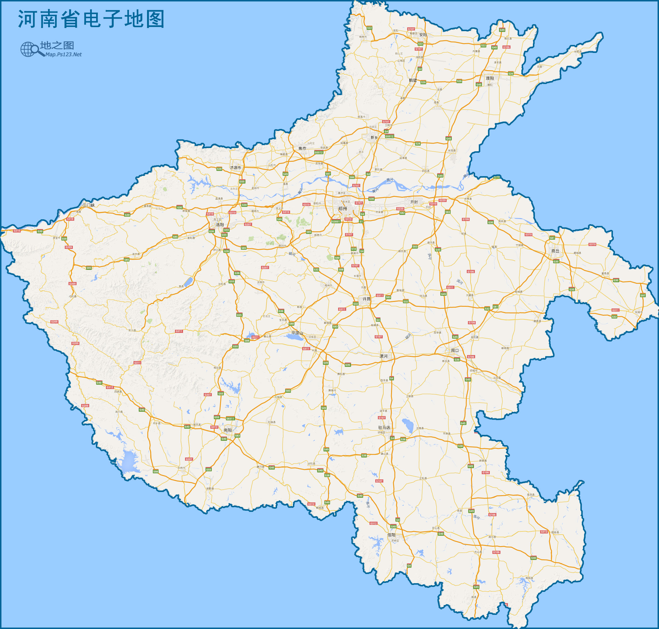 河南地图设计图展示图片