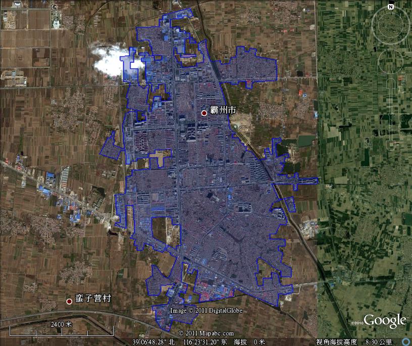 霸州市建成区面积17.3平方公里_廊坊市地图查询