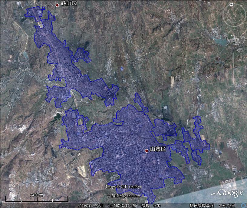 鹤壁市山城区鹤山区建成区面积14.2平方公里图片