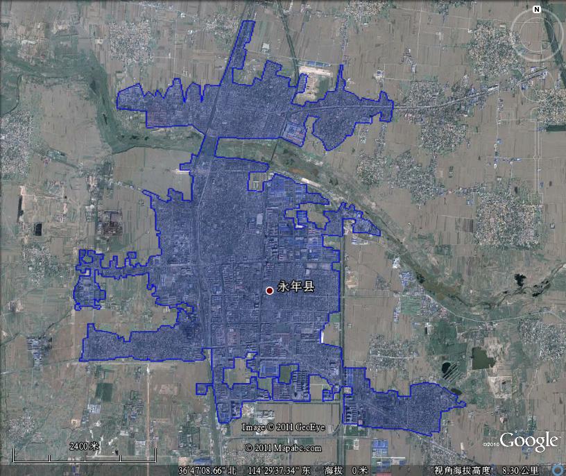 永年县建成区面积16.4平方公里_邯郸市地图查询