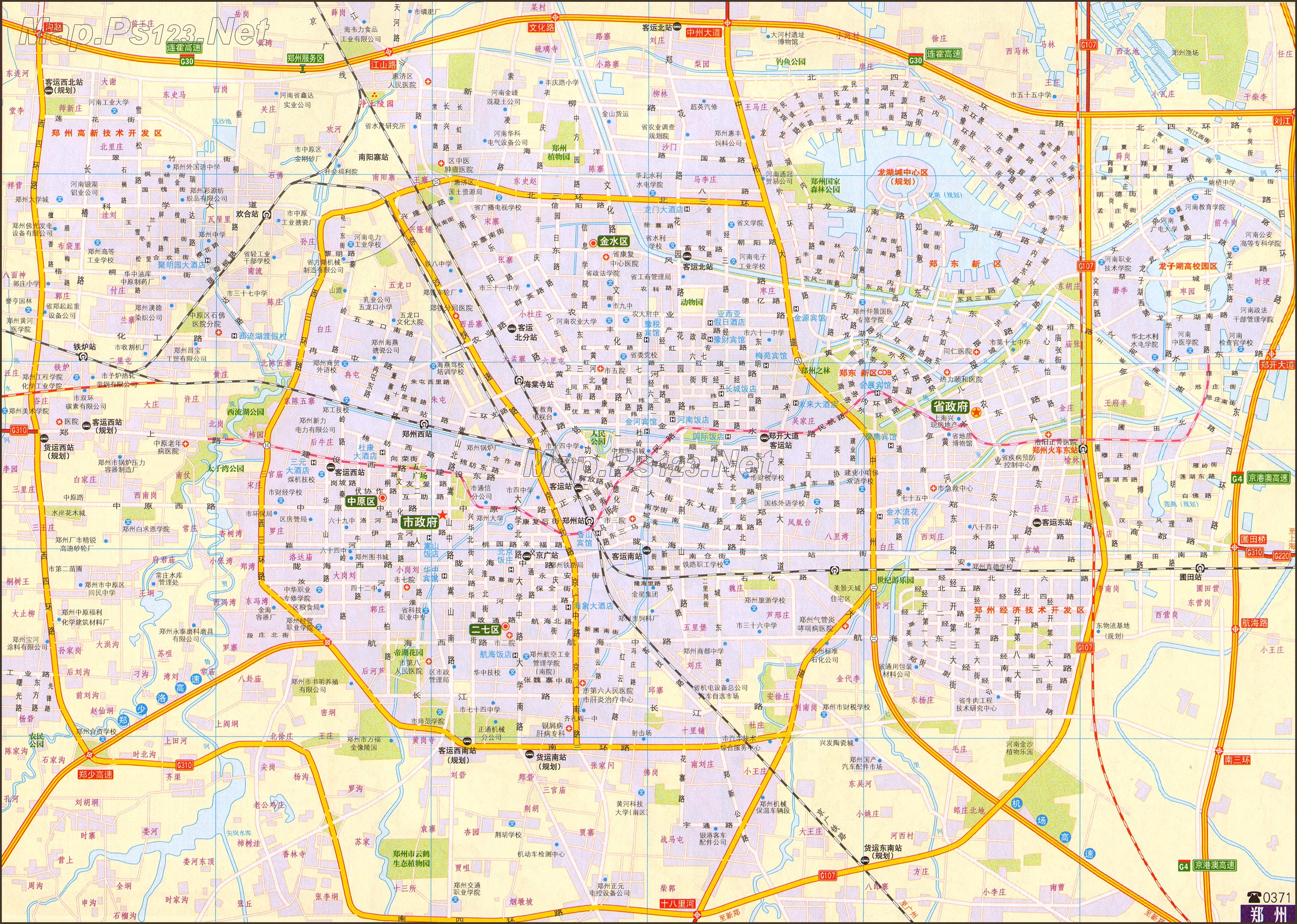 河南郑州地图|河南地图_河南郑州地图