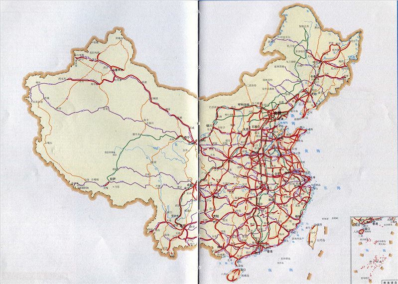 中国公路网地图_国道线路