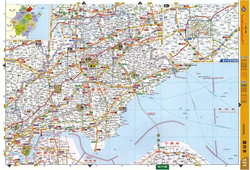 嘉兴市交通 地图全图高清版 
