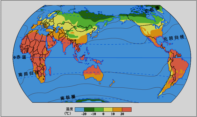 世界温度分布地图