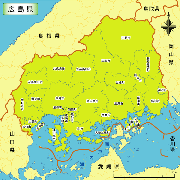 宏岛县地图_日本地图查询