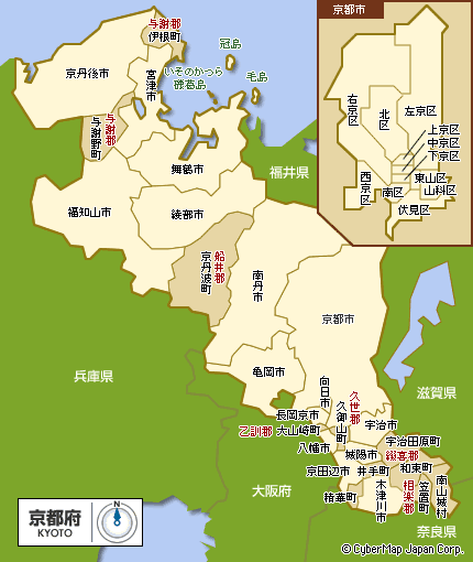 京都府地图